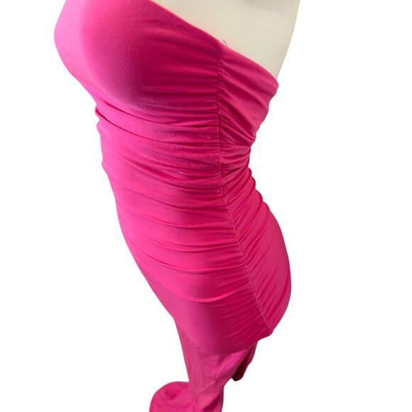 Nookie Aria One Shoulder Pink Gown NWT - Size XS - Picture 12 of 13